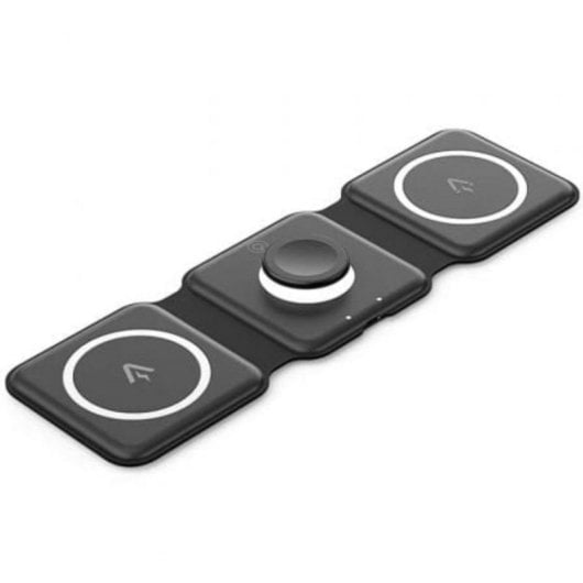 Carregador Sem Fios Vention FGG MagSafe 15W com Luz Noturna LED 3 em 1