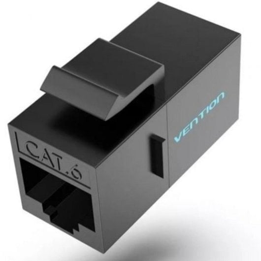 Conector RJ45 Vention IPGB0 Cat6 UTP Negro PCB chapado en oro Keystone ABS resistente