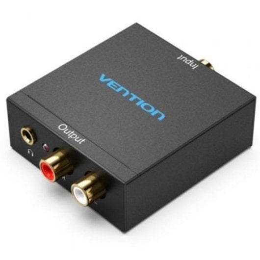 Conversor de Áudio Vention BDFB0 Entrada Toslink RCA Saída 2x RCA Conversor Digital-Analógico