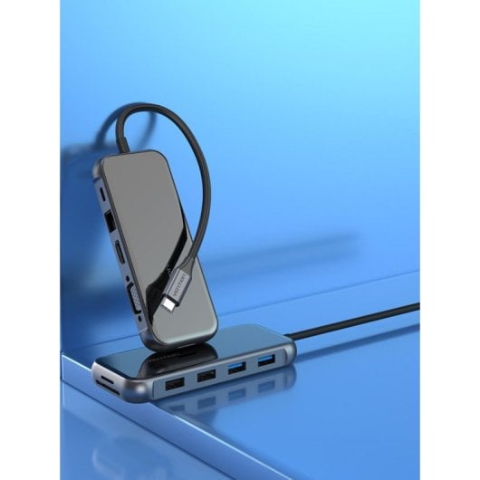 USB-C Dockingstation VENTION 10-in-1 HDMI 4K VGA 1080P PD 100W Ethernet USB 3.0