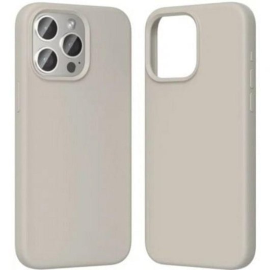 Funda silicona Vention KUFM0-30 MagSafe compatible iPhone 15 Pro gris grava