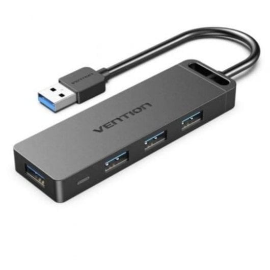 Hub USB Vention 4 puertos 5Gbps modelo CHLBF con carga MicroUSB PD cable 1m
