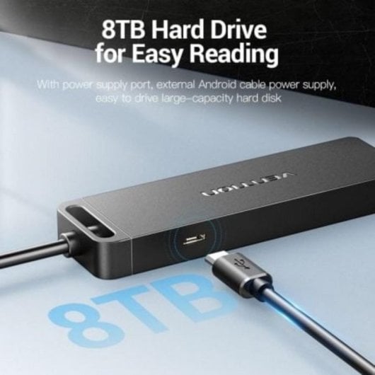 Hub USB Vention 4 puertos 480Mbps modelo CHMBD cable 50cm carga rápida