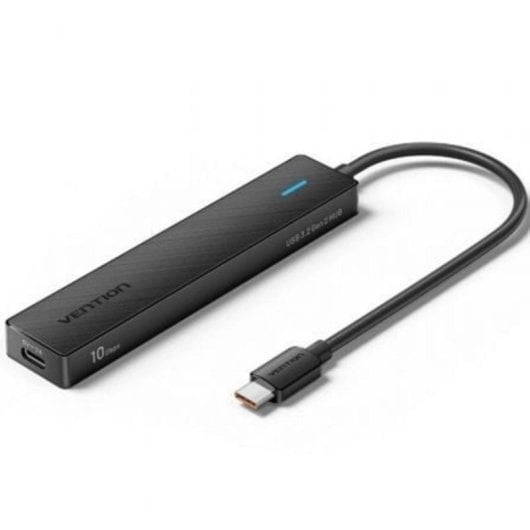Hub USB Vention 5 puertos 10Gbps CHYBB USB-C y USB-A alimentación externa compacto