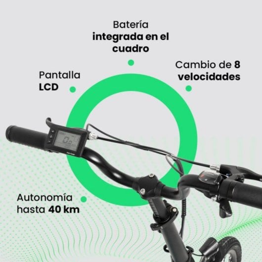 Bicicleta eléctrica YOUIN Oxford BK0600 plegable aluminio 250W 8V 16" batería extraíble