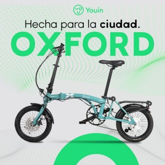 Bicicleta eléctrica YOUIN Oxford BK0600 plegable 250W Shimano Nexus 8v 16'' aluminio 40km autonomía