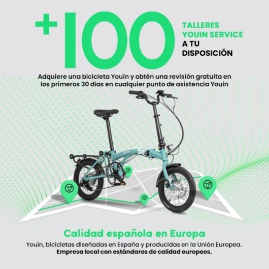 Bicicleta eléctrica YOUIN Oxford BK0600 plegable 250W Shimano Nexus 8v 16'' aluminio 40km autonomía