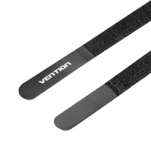 Tira organizadora de cables Vention KAOB0-10 18cm Pack de 10 negro poliéster nilón