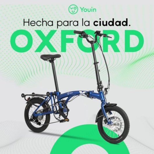 Bicicleta Elétrica YOUIN Oxford BK0600 250W Plegável 8 Velocidades 40 km Autonomia Bicicleta Elétrica YOUIN Oxford BK0600 250W Plegável 8 Velocidades 40 km Autonomia