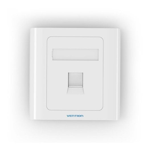 Piastra a muro Vention IFCW0 4 porte RJ45 ABS Bianco 86x86x8mm