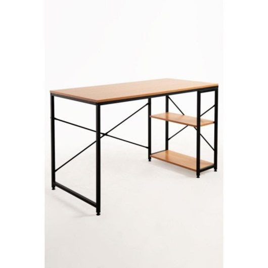 Escritorio Notis Compacto Minimalista con Almacenamiento Integrado Montaje Fácil Madera Resistente