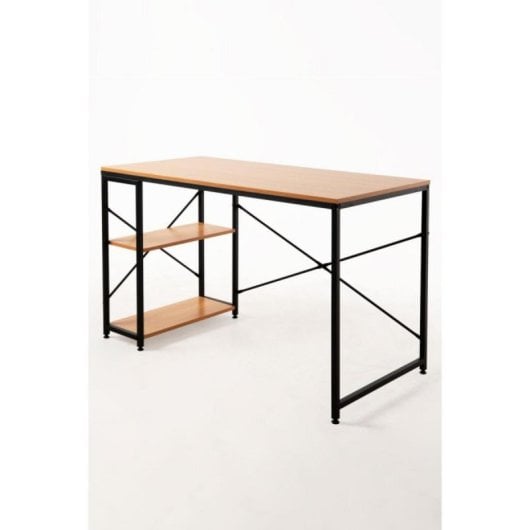 Escritorio Notis Compacto Minimalista con Almacenamiento Integrado Montaje Fácil Madera Resistente