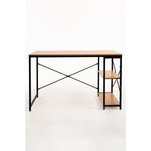 Escritorio Notis Compacto Minimalista con Almacenamiento Integrado Montaje Fácil Madera Resistente