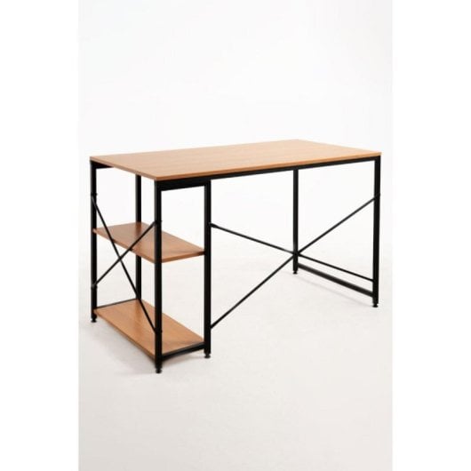 Escritorio Notis Compacto Minimalista con Almacenamiento Integrado Montaje Fácil Madera Resistente