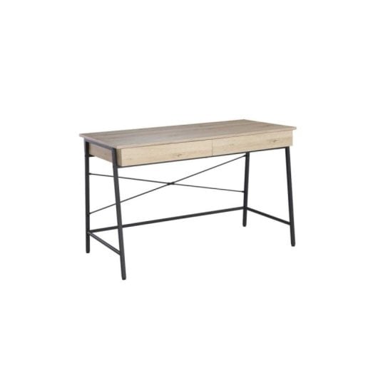 Escritorio Industrial Metal-Madera 116cmx48cm Montaje Fácil 3 Años Garantía