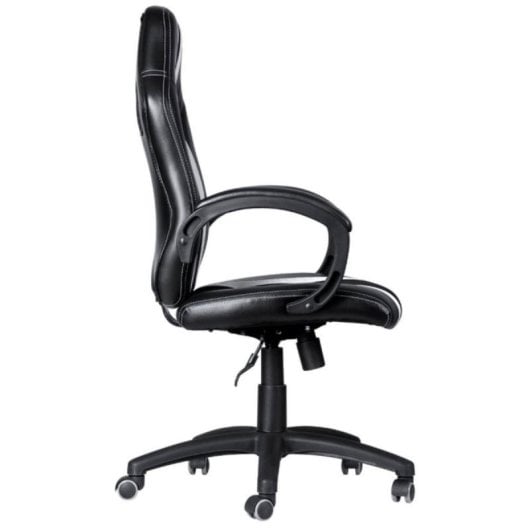 Silla gaming Race Altura regulable Polipiel Tela Espuma 120 kg Basculante Negra
