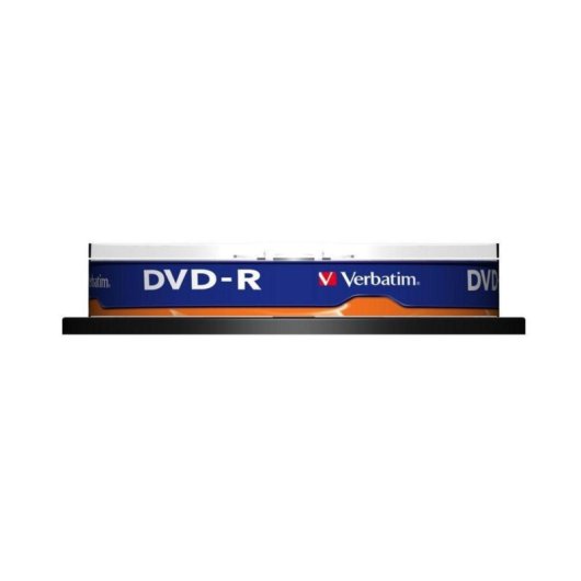 DVD-R Verbatim Matt Silver 4,7GB 16x Pack 10 unidades Eje alta compatibilidad