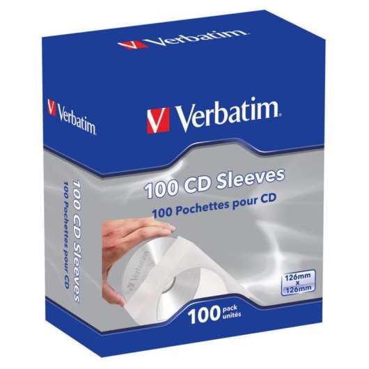 CD-Hüllen Verbatim 100er Pack Papier CD-Hüllen Verbatim 100er Pack Papier