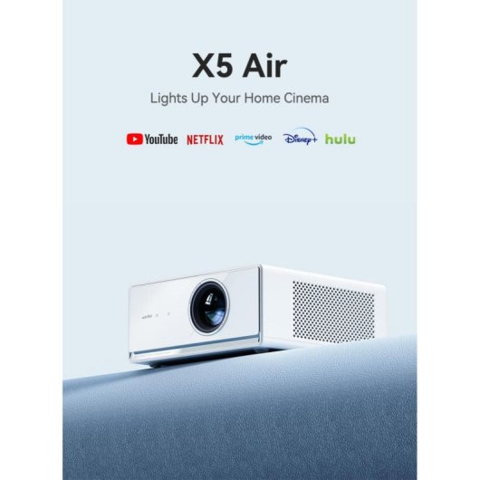Proyector Wanbo 1080p 1100 Lúmenes LCD X5 AIR Android Wi-Fi Auto Keystone Blanco