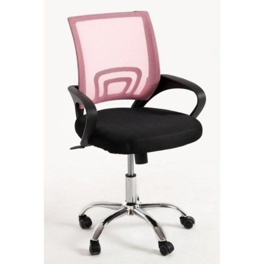 Silla de oficina Midi Pro respaldo malla transpirable estructura acero negro compacto