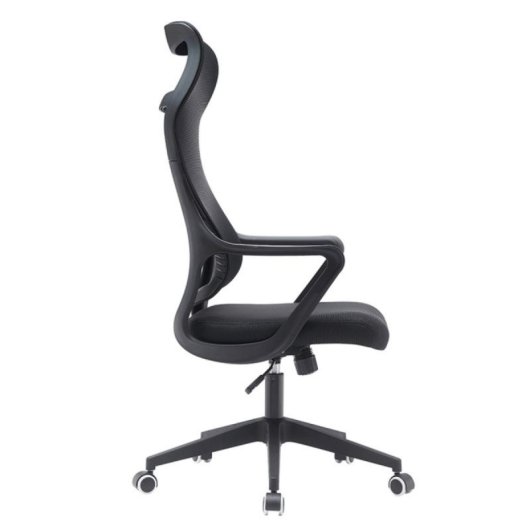 Silla de Oficina Fortai respaldo alto malla ergonómica soporte lumbar 150kg aluminio