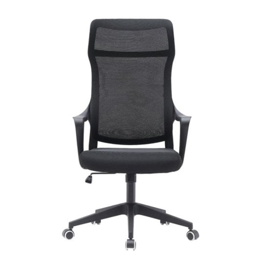 Silla de Oficina Fortai respaldo alto malla ergonómica soporte lumbar 150kg aluminio