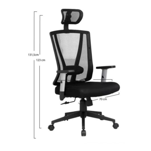 Silla Lervi Estructura Metálica, Tapizado Tela Premium, Ergonómica, Disponible en Varios Colores
