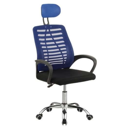 Silla oficina Kontor regulable reposabrazos ergonómica ruedas ligera negra/gris