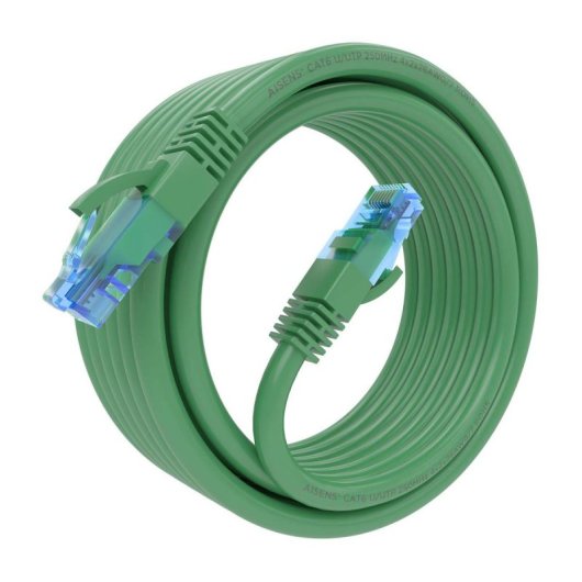 Câble AISENS RJ45 Cat.6 UTP AWG26 CCA 4m Vert