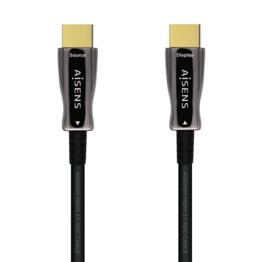 HDMI Kabel AISENS A153-0522 AOC 60m 48Gbps 8K@60Hz 4K@120Hz Schwarz HDMI Kabel AISENS A153-0522 AOC 60m 48Gbps 8K@60Hz 4K@120Hz Schwarz