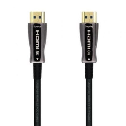 HDMI Kabel AISENS A153-0522 AOC 60m 48Gbps 8K@60Hz 4K@120Hz Schwarz HDMI Kabel AISENS A153-0522 AOC 60m 48Gbps 8K@60Hz 4K@120Hz Schwarz