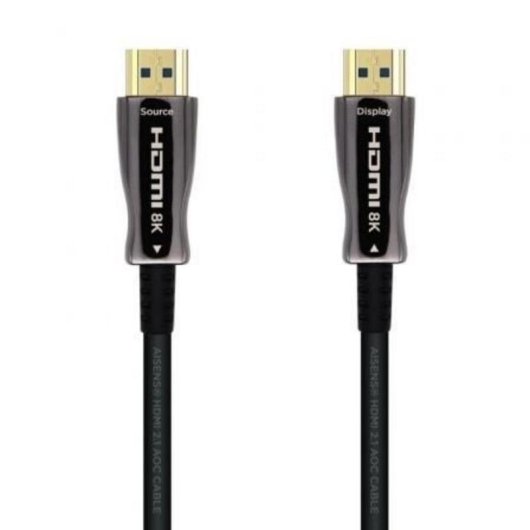 Câble HDMI Aisens A153-0522 8K 60m fibre optique cuivre HDR 48Gbps