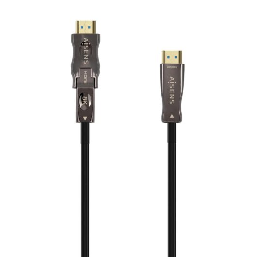 Cable HDMI AISENS A153-0646 2.1 AOC Desmontable Ultra Alta Velocidad 8K 30m Negro