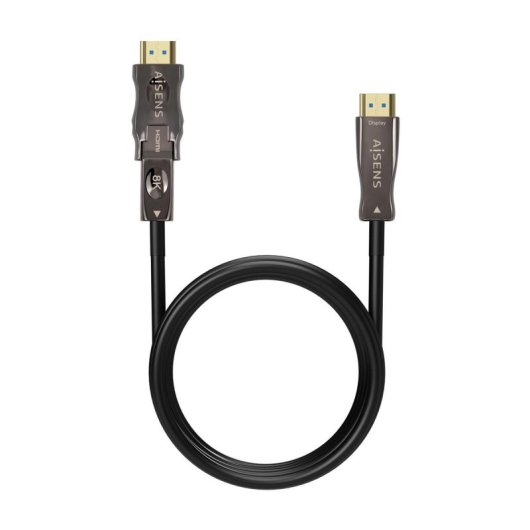 Cable HDMI AISENS A153-0646 2.1 AOC Desmontable Ultra Alta Velocidad 8K 30m Negro