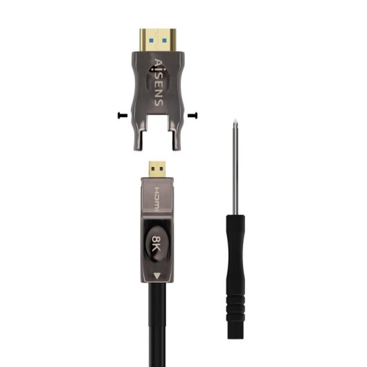 Cable HDMI AISENS A153-0646 2.1 AOC Desmontable Ultra Alta Velocidad 8K 30m Negro