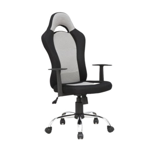 Silla Oficina Laky Diseño Nórdico Acero Reforzado Espuma Densidad 50kg/m³ Azul/Gris/Rojo
