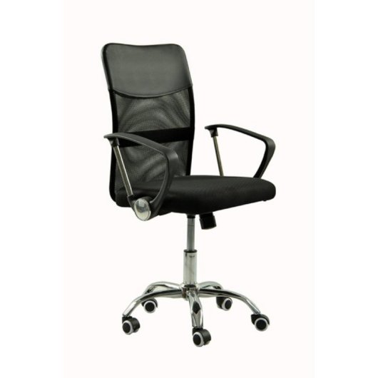 Silla oficina Estudi estructura acero tela transpirable altura regulable colores negro gris azul