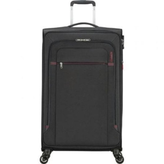 Maleta American Tourister Crosstrack 79cm Expansible 4 Ruedas TSA 109.5/119L Gris/Roja
