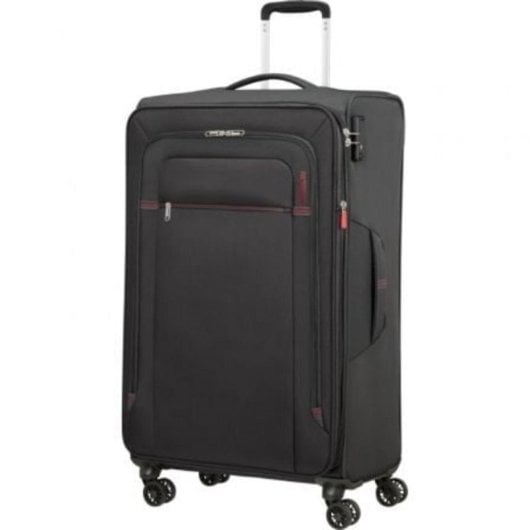 Maleta American Tourister Crosstrack 79cm Expansible 4 Ruedas TSA 109.5/119L Gris/Roja