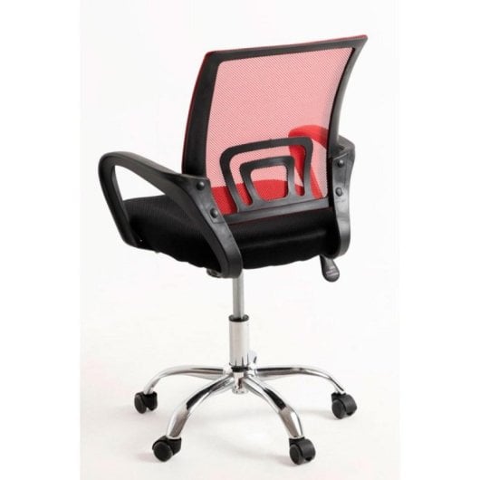 Silla de oficina ergonómica Midi Pro malla transpirable estructura acero regulable negra