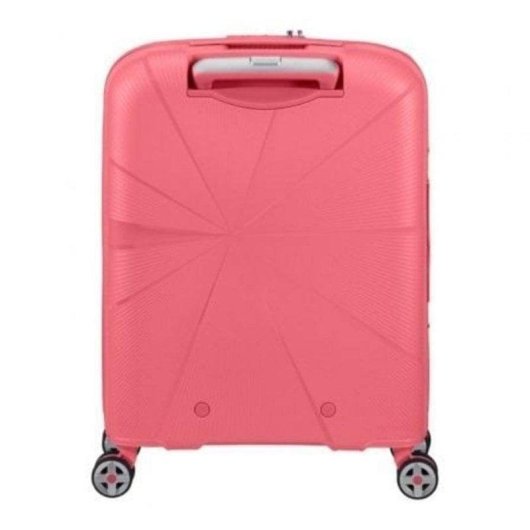 Mala de cabina American Tourister Starvibe Spinner 55 cm expansível 4 rodas TSA coral