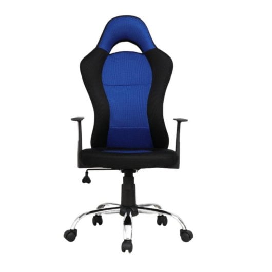Silla de oficina Silla Laky acero reforzado espuma alta densidad ajustable hasta 120kg azul/gris/rojo