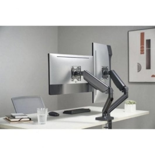 Soporte de mesa Fonestar SMM-112PR para 2 monitores 17-32" VESA 75/100 hasta 9kg negro