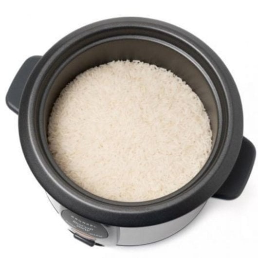 Arrocera Grunkel RC-06L 300W 0.6L acero inoxidable tapa de cristal función mantener calor