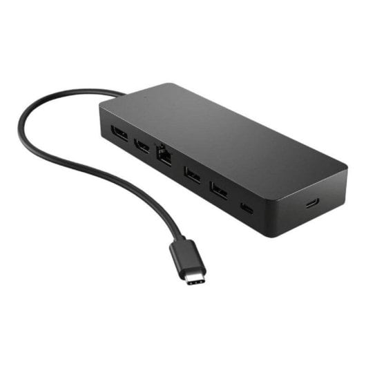 USB-C Hub HP Universal Multiport 7 Ports HDMI 4K DisplayPort LAN 65W Schwarz