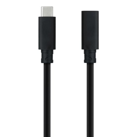 Cable USB-C Nanocable 10.01.4502 3.2 Gen2x2 20Gbps 100W 2m Negro Thunderbolt 3