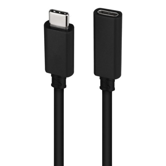 Cable USB-C Nanocable 10.01.4502 3.2 Gen2x2 20Gbps 100W 2m Negro Thunderbolt 3