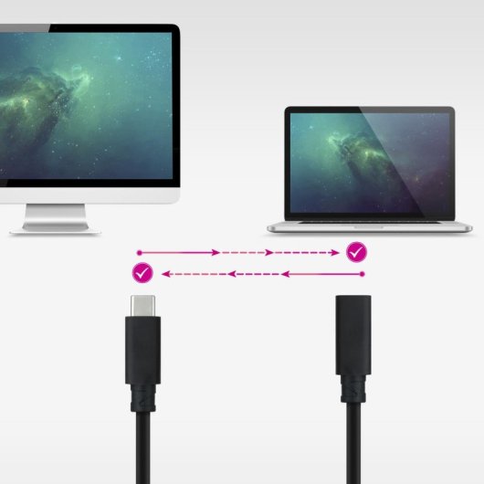 Cable USB-C Nanocable 10.01.4502 3.2 Gen2x2 20Gbps 100W 2m Negro Thunderbolt 3