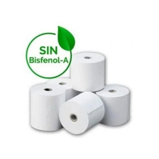 Rollo Papel Térmico Genérico 80x55 BPA Free 8 Unidades