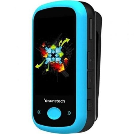 Reproductor MP4 Sunstech IBIZABT 8GB Bluetooth Podómetro Pantalla 1.8" Radio FM Azul